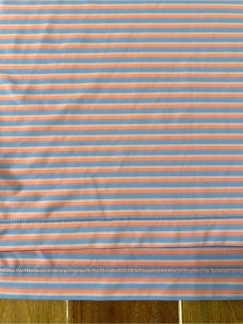 Peter Millar Men's Pink Stripe Performance Polo. XXL. - Picture 6 of 9